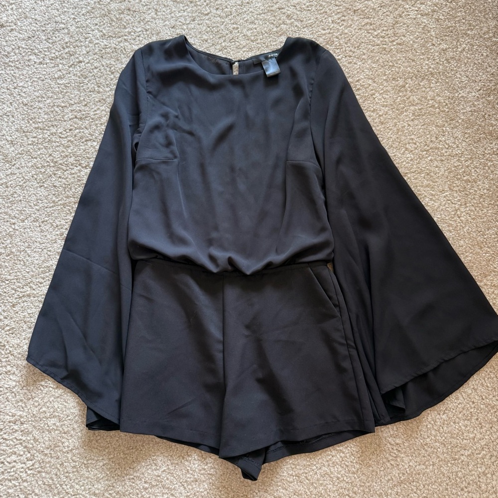 Navy blue Aqua bell sleeve romper